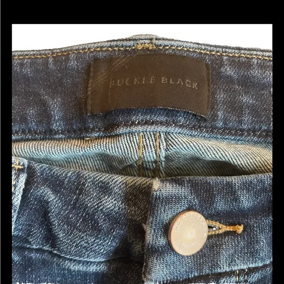 Buckle Black Skinny Jeans Women’s 26x34 Blue Fit No. 53 Stretch Dark Wash Denim - Picture 3 of 10